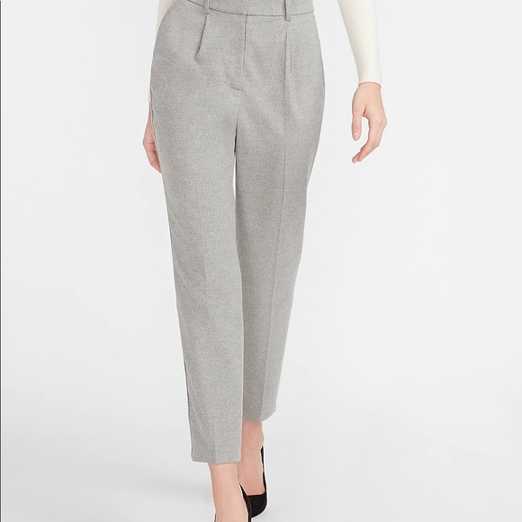 High Waisted Tapered Flannel Ankle Pant NWT size 4 - Picture 2 of 6